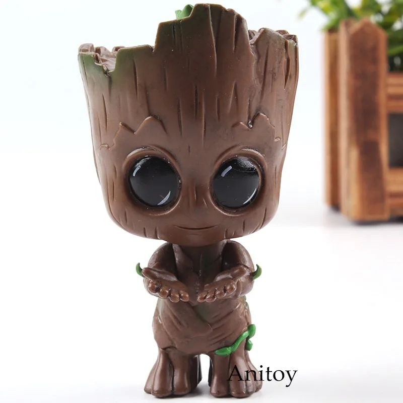 Marvel Toys the Avengers 3 Infinity War Tree Man Hulk Statue Q Version Bobblehead Figure Action PVC Collection Model Toys
