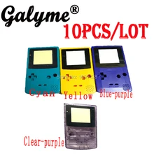 10 шт./партия, чехол с корпусом желтого/синего/голубого/фиолетового цвета, подходит для игровой консоли Gameboy