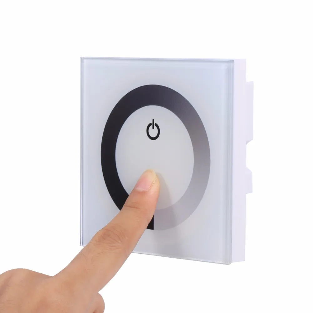 Touch Panel Dimmer Wall Switch Touchable LED Light Strip Dimmer For Home LED Strip Light DC12