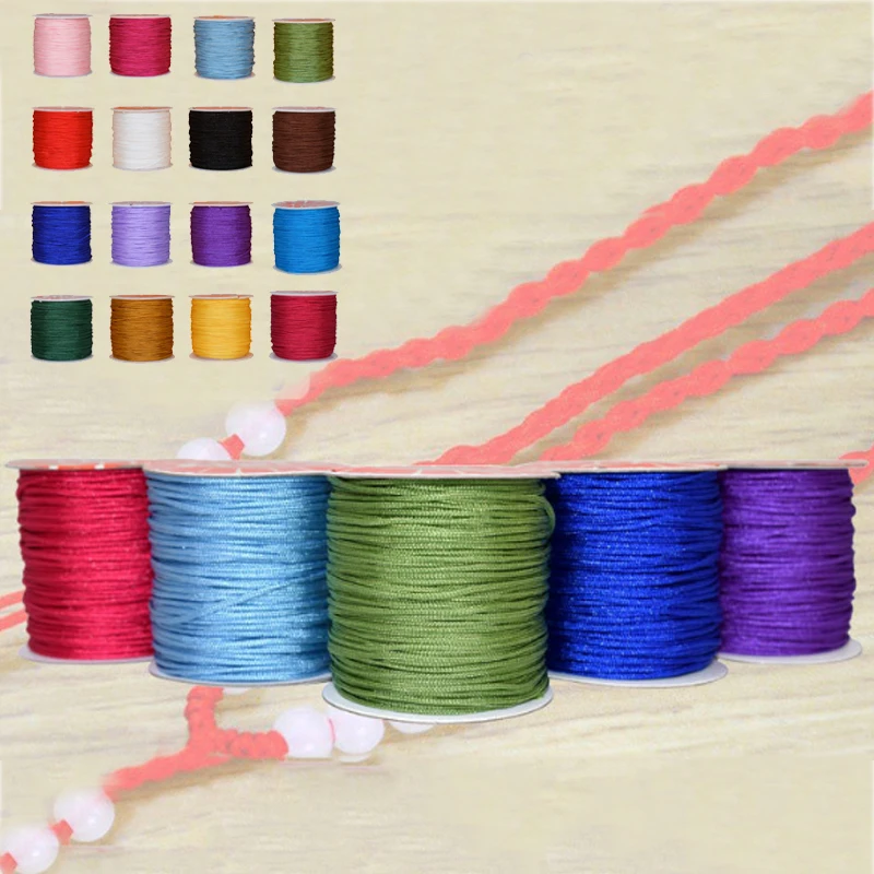

2018 new Crystal String DIY Beading Bracelet Wire 0.8MM Stretchy For Jewelry Making 1Roll Cord Elastic Rope Colorful 45M/Roll