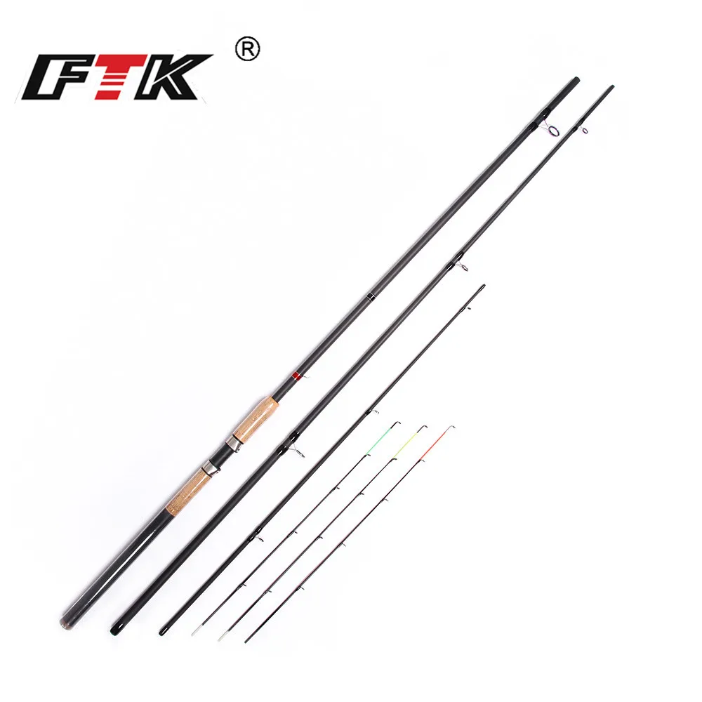 

FTK 99% High Carbon Spining Rod Feeder Fishing Rod With 3 Rod Tips C.W. 40-120G Standard 3.9M Carp Stick Super Heavy Rod