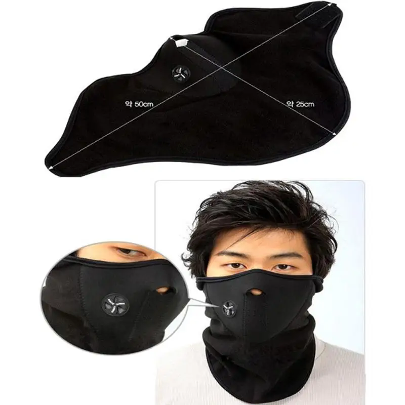 

Winter Cycling Mask Windproof Workout Mask Outdoor Sport Neck Warm Half Face Cover Airsoft Mask Bicycle Accessories
