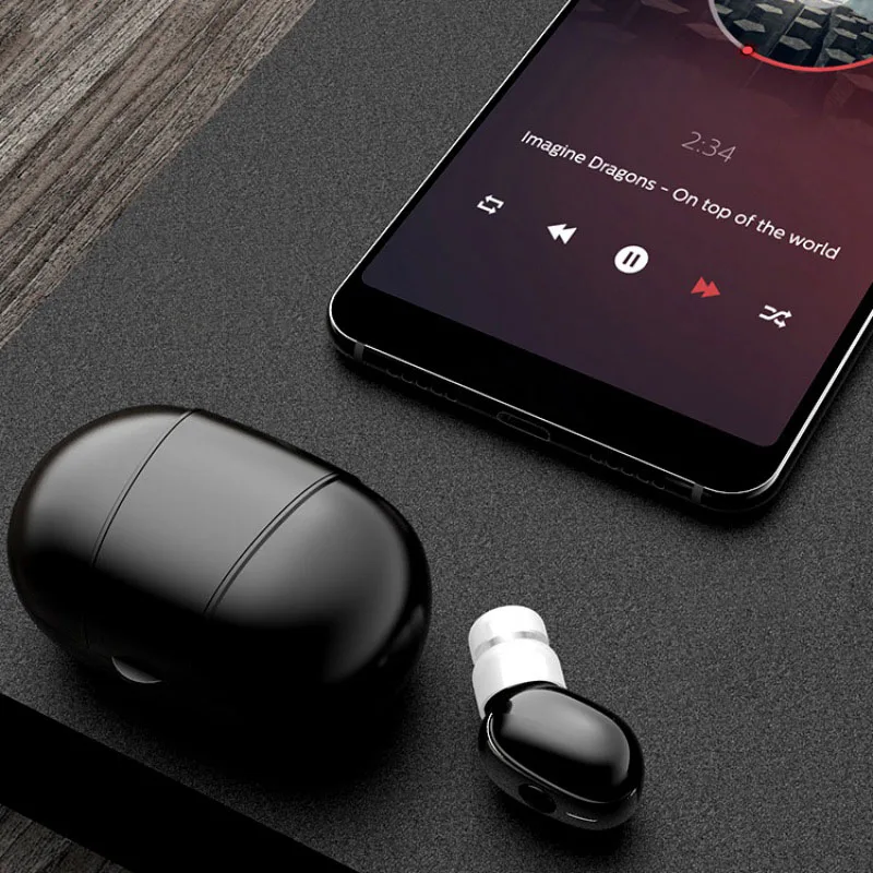 S518 беспроводные Bluetooth наушники мини стерео Bluetooth 4,1 Haedset спортивные с зарядным отделением Micphone