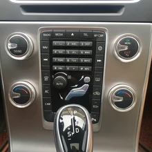 Автомобильный Кондиционер кнопка декоративная отделка круг кольцо для Volvo S60 V60 V40 S80 V70 XC60 XC70