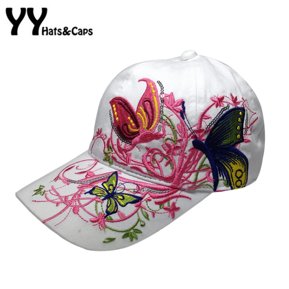 Prix pour Haute qualité Baseball Chapeau Femmes Papillon Fleurs Broderie Coton Caps Sport Casual Chapeaux Snapback Cap Équipée YY60633 Prix pour Haute qualité Baseball Chapeau Femmes Papillon Fleurs Broderie Coton Caps Sport Casual Chapeaux Snapback Cap Équipée YY60633