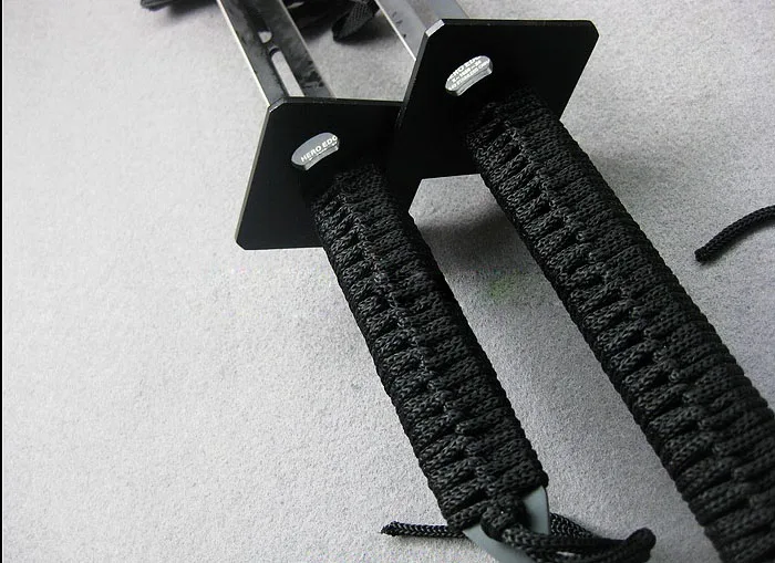 

S0264 ANIME FIGURE TOLERANCE DOUBLE SWORDS BLACK BLADES W/ NYLON SHEATH 33" NEW