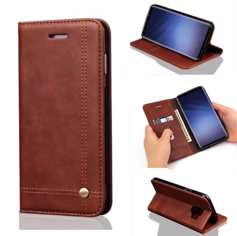 MEMK For Samsung Galaxy S9 Plus Luxury Leather Wallet Phone Cover Case Magnetic Cards Apple iPhone X 8 S8 S7 Note8 | Мобильные