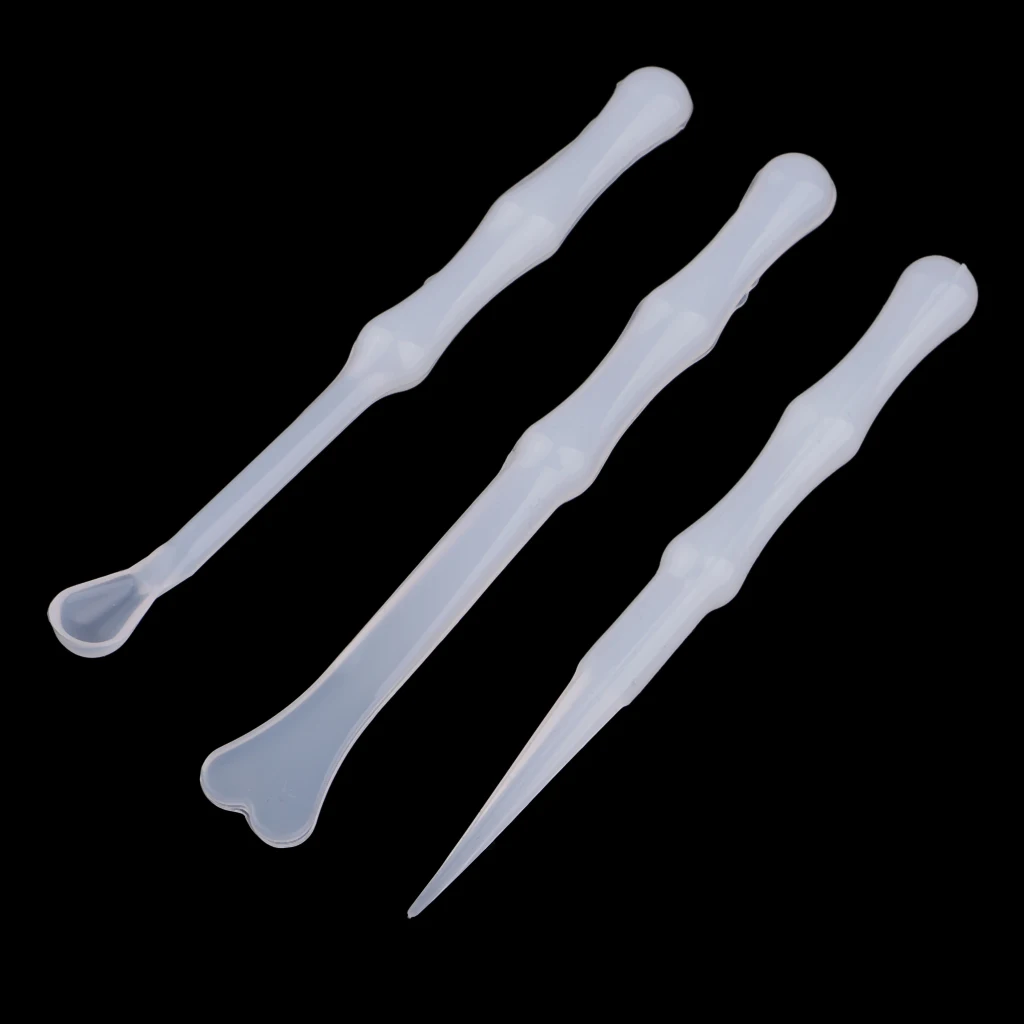 4pcs UV Resin Color Mixing Silicone Cup Mini Silicone Mixing Dish and Stirrers Epoxy Resin DIY Casting Jewelry Craft Tools