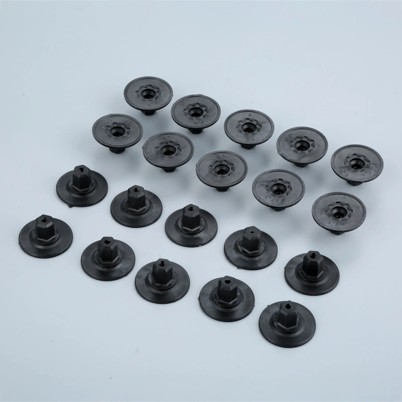 Yetaha 20pcs Auto Self Tapping Screws Seat Nut Cap For Audi Self Tapping Screw Holder Cushion Fastener Plastic Car Rivets