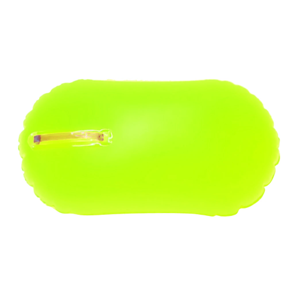 High Visibility Fluo Yellow Swim Bubble Swimming Tow Float Safety Buoy For Open Water Swimmers/Kayakers/Snorkelers/Triathletes