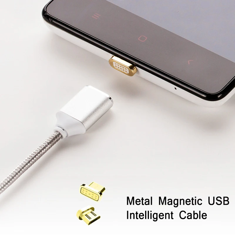 Магнитный нейлоновый плетеный кабель для быстрой зарядки ASUS ZenFone Max 5000Z A400CG Android USB