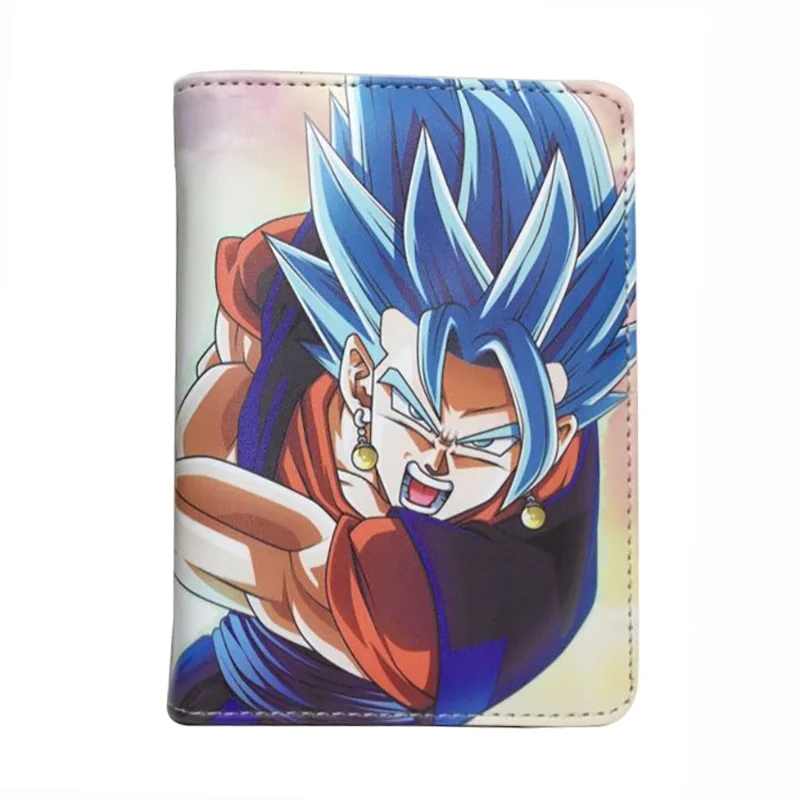 E Лидер продаж японское аниме Dragon Ball Z Обложка для паспорта прочный кожаный ID Держатель карты сумка креативный подарок для мужчин мультфильм держатель для паспорта - Цвет: E