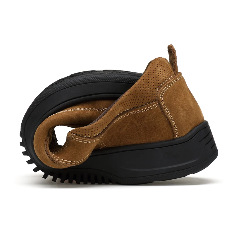 Из натуральной кожи Для мужчин обувь Осенняя водонепроницаемая одежда прогулочная повседневная обувь уличные резиновые кроссовки обувь
