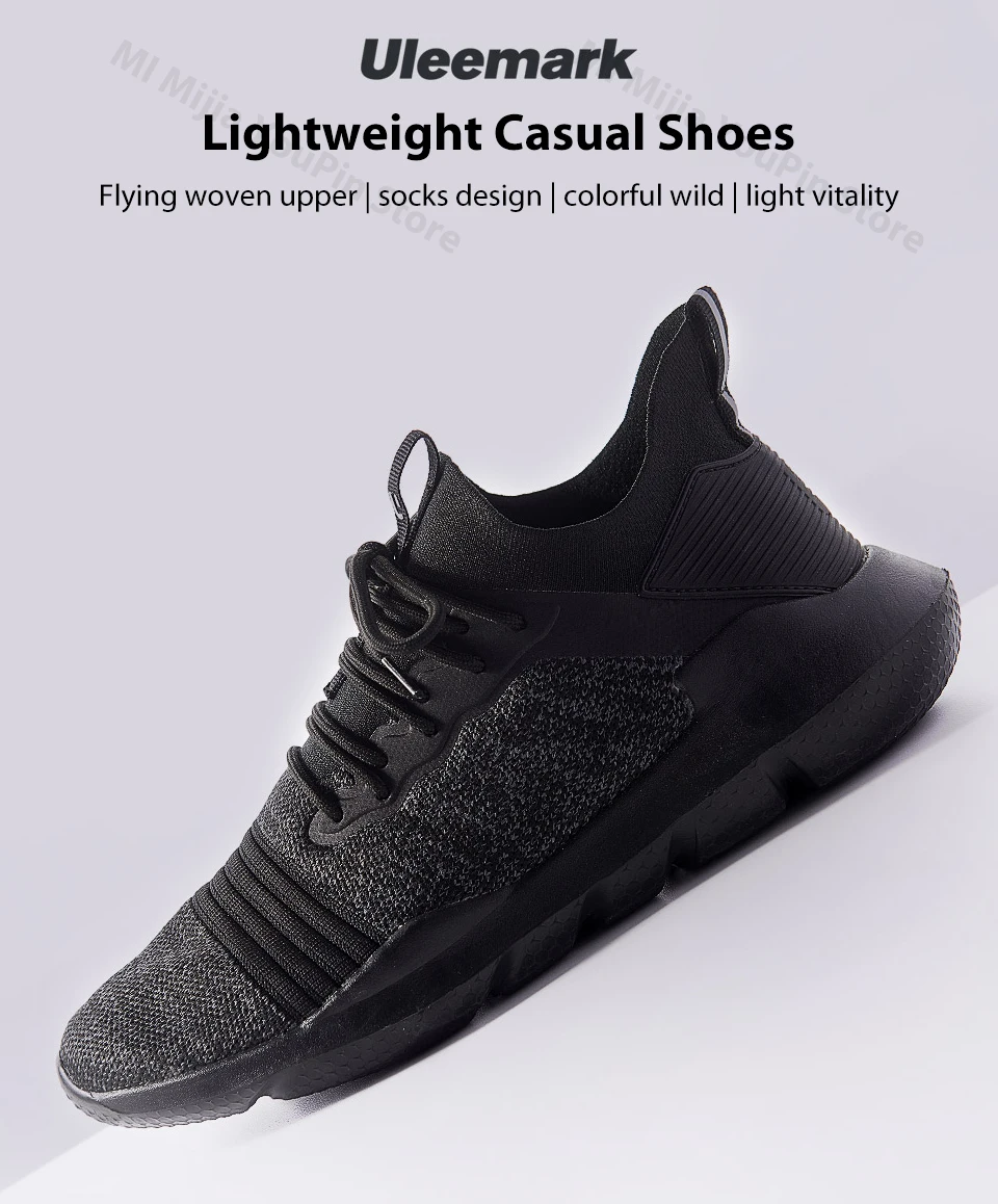 Xiaomi Uleemark Men Woman Casual Shoes Lac-up Men Shoes Lightweight Comfortable Breathable Walking Sneakers (2)