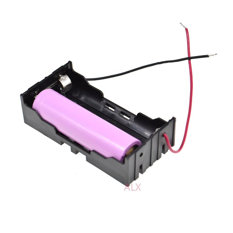 1 шт. 2x18650 3 7 В параллельный держатель батареи с проводными проводами diy 2 слота 2*18650