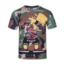 Модная мужская футболка, лето, бренд, цифровая анимация, камуфляж, 3D печать, футболка с коротким рукавом, мужская одежда