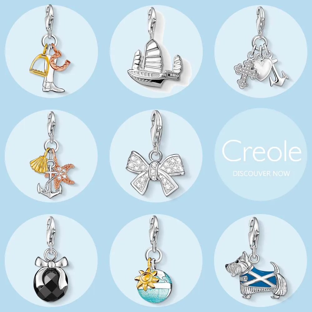 Lucky Boot Sailboat Faith Hope Love Ocean Bow Globe Dog Charm Pendant 2019 Vintage New Summer Jewelry 925 Sterling Silver Gift | Украшения