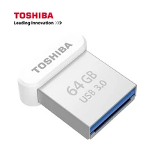 TOSHIBA флеш-накопитель USB 3,0, объемом памяти 32 Гб или 64 ГБ флэш-накопитель Металл Мини Палец Flash Memory Stick 120 МБ/с. U диск 128 г