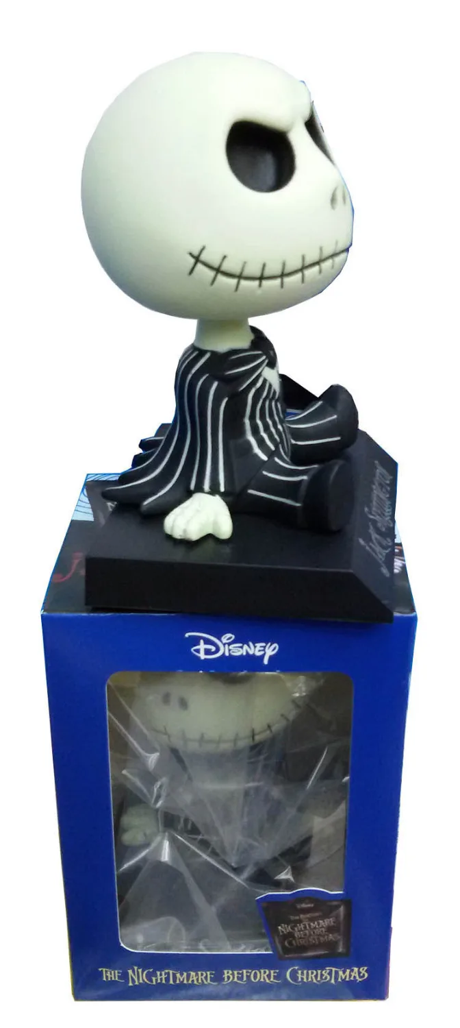 Аниме Фигурка 10 см Кошмар перед Рождеством Джек Wacky Wobbler Bobble Head ПВХ фигурка