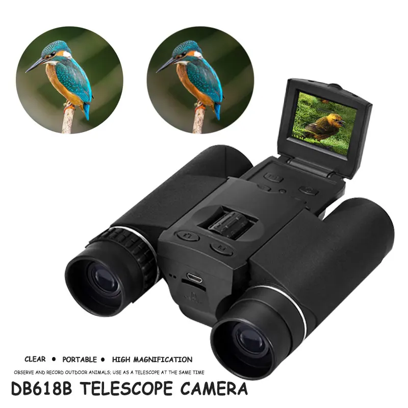 

Digital Camera Telescope Binoculars Video Camera COMS USB Sensor With Recording Function 1080p 5MP 10X HD Screen
