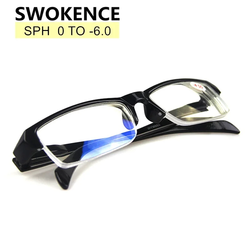 SWOKENCE очки с диоптриями 1 0 5 2 3 4 6 для близорукости мужчин и женщин Полукадр