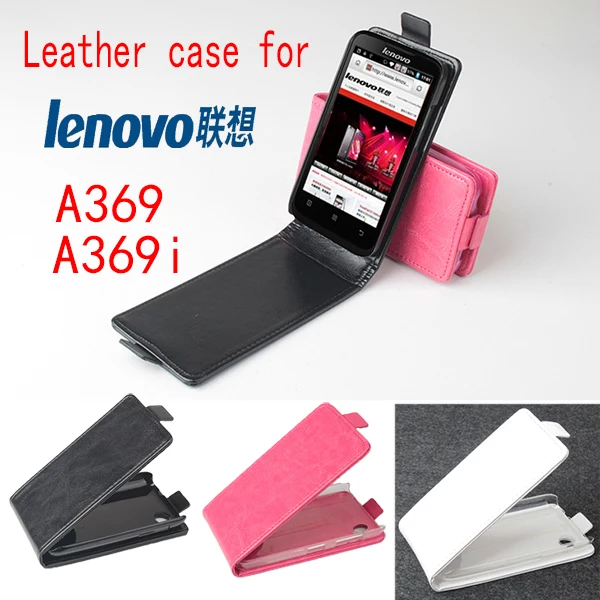 

High Quality New Original For Lenovo A369i Leather Case Flip Cover for Lenovo A369 i Case Phone Cover In Stock