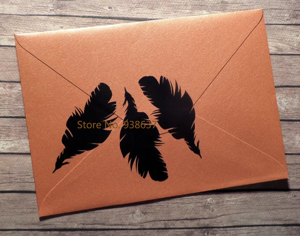  Feather Vinyl Stickers Nontoxic PVC Material Waterproof Decals Lable Wedding Tribal Birthday Party  - 32819035849