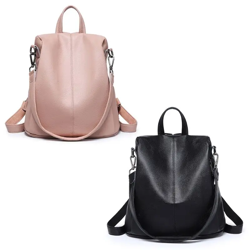 2019 Новый стильный женский рюкзак из искусственной кожи с защитой от кражи, простой модный рюкзак высокого качества