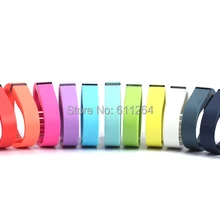 1000 шт./лот 13 цветов большой/маленький размер Замена резины ремешок с металлические застежки для Fitbit Flex ручные умные браслеты