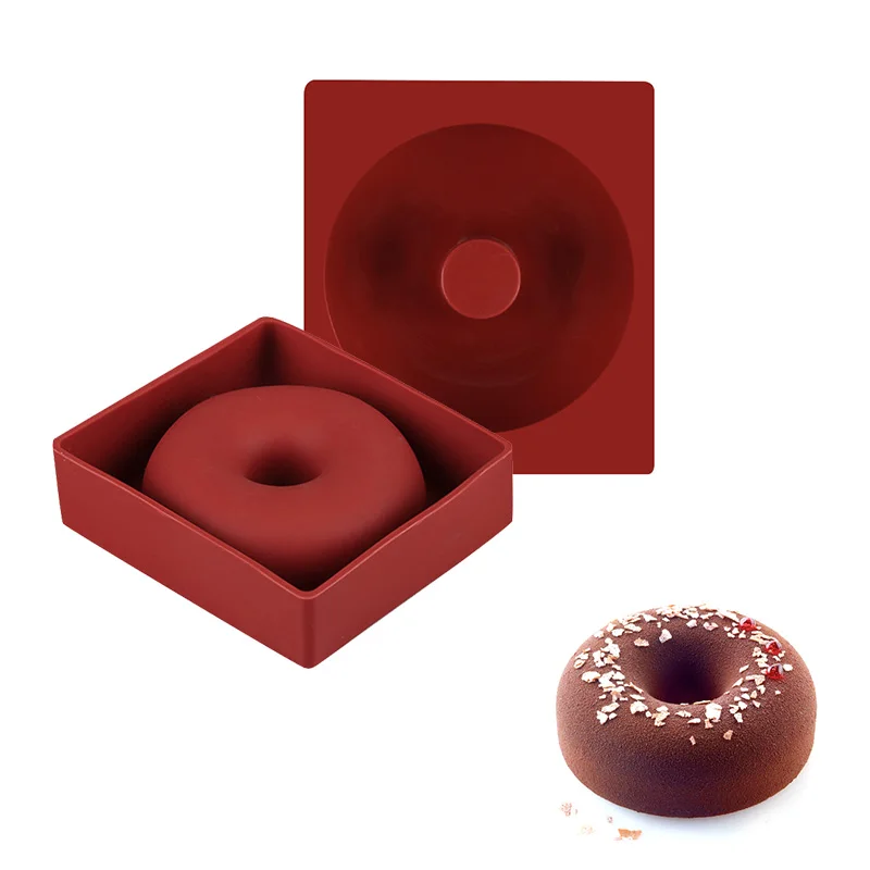 

Donut Mold Dessert Tool Fondant Mold DIY Tools Desserts Sweet Food Bakery Baking Cookie Silicone Cake Mould Easy To Clean