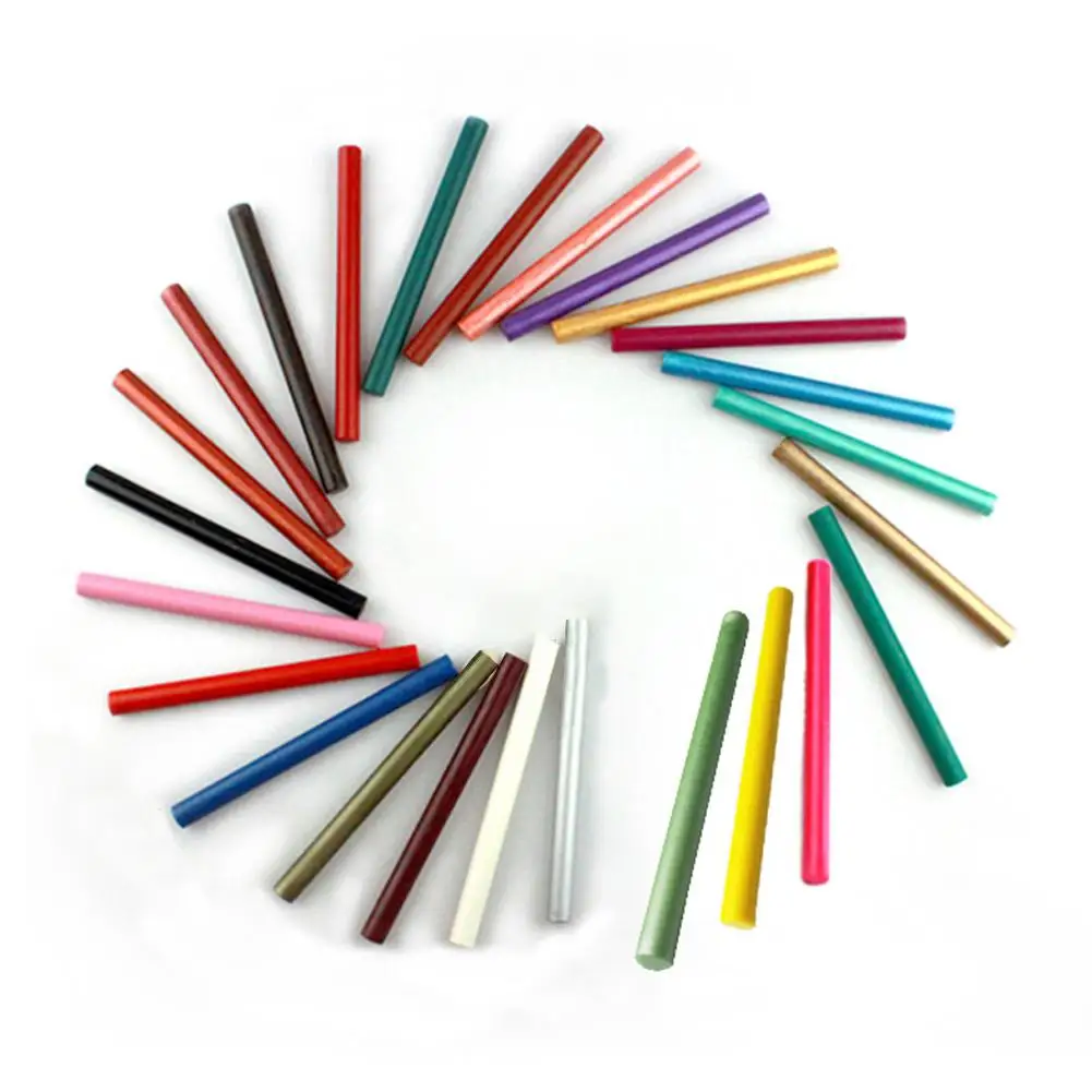  LanLan 10Pcs/Set Vintage Sealing Wax Sticks for Melting Tool Stamp Envelope Invitation
