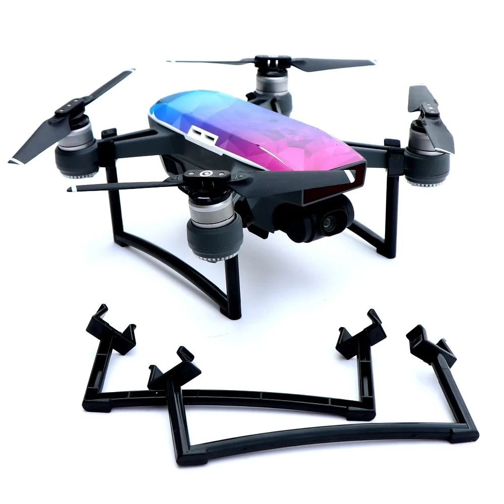 

1 set dji drones Landing Gear 25mm Heighten Landing Feet Bracket Camera gimbal protection Tripod Extensions Legs for DJI Spark