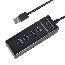 Mini-USB HUB 3,0 5 Гбит/с 4 Порты Micro USB 3,0 хаб USB разветвитель адаптер Super Скорость высокое качество компьютерной периферии белый/черный