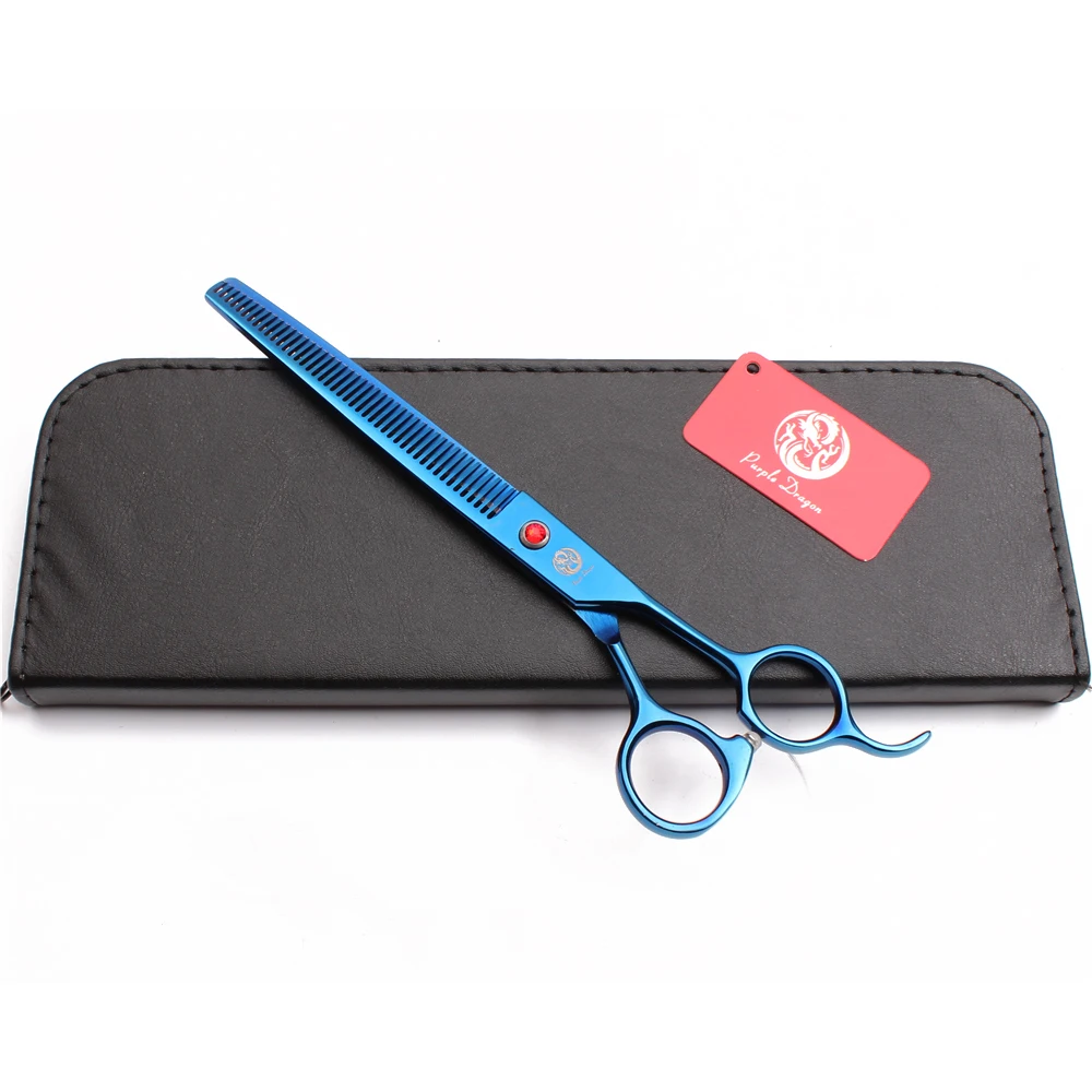 Dogs Grooming Shears Thinning Scissors Professional Pets Shears Animal Scissors Purple Dragon 7.5