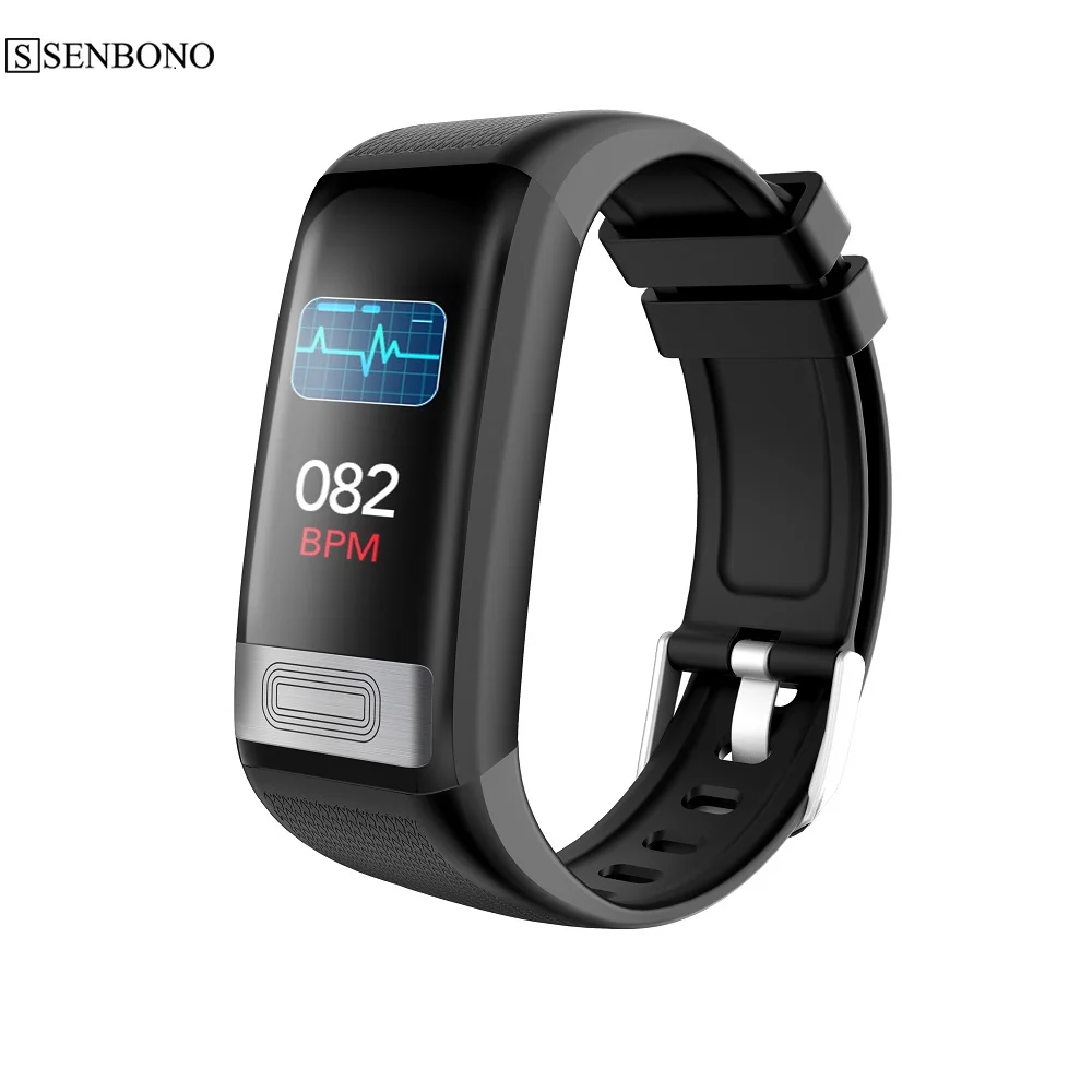 

SENBONO C20S Smart bracelet watch ECG PPG wristband Heart Rate Blood Pressure Monitor activity fitness tracker health wristband