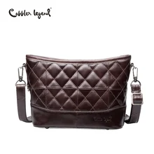 Cobbler Legend сумка-хобо из натуральной кожи, женская сумка-мессенджер, клетчатая женская сумка через плечо, модная маленькая сумка из коровьей кожи для покупок