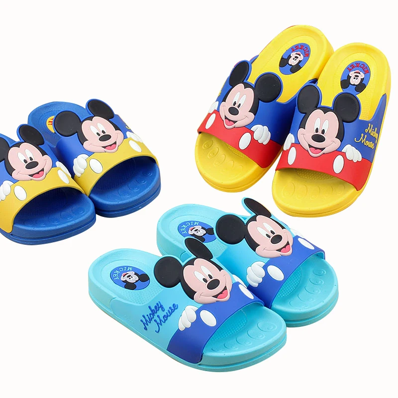 

2019 children's shoes baby slippers summer cartoon Mickey indoor non-slip beach boys and girls baby cool Minnie slippers