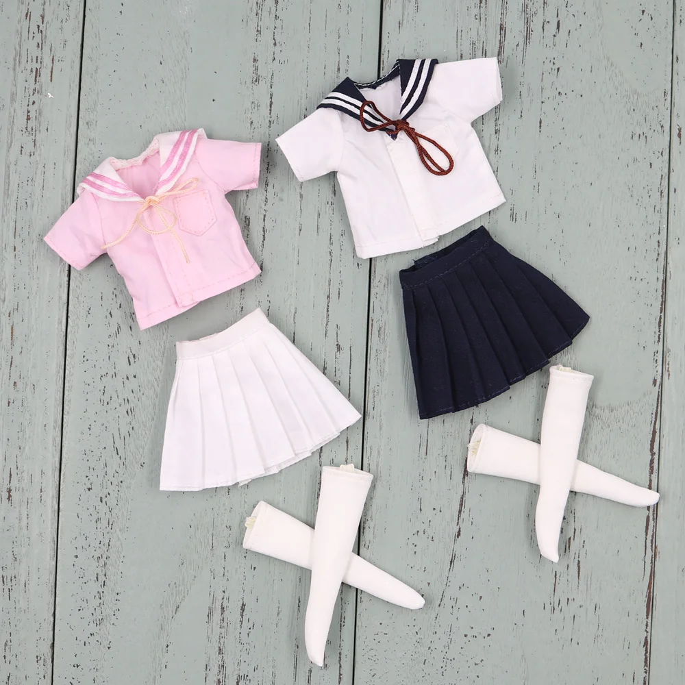

Outfit for Blyth doll School Uniform with stocking cosplay for the 1/6 BJD ICY NEO Jerryberry Pullip