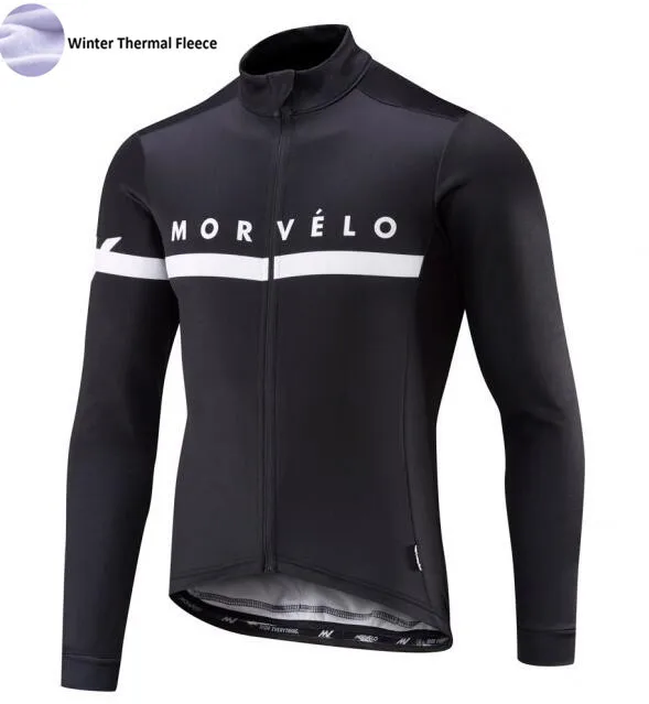 Зима флис Morvelo классический Велоспорт Джерси для мужчин дорога велосипедная Одежда Майо Ciclismo SL MX DH длинный рукав Джерси - Цвет: AS PICTURE