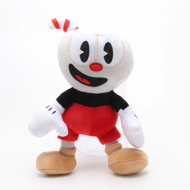 13 стилей игры Cuphead плюшевая игрушка Mugman Ms. Chalice ghost King Dice Cagney Carnantion Puphead плюшевые куклы игрушки для детей Подарки - Цвет: 23cm Cuphead