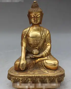 

Tibet Buddhism Bronze Carving Seat Shakyamuni Sakyamuni Amitabha Buddha Statue