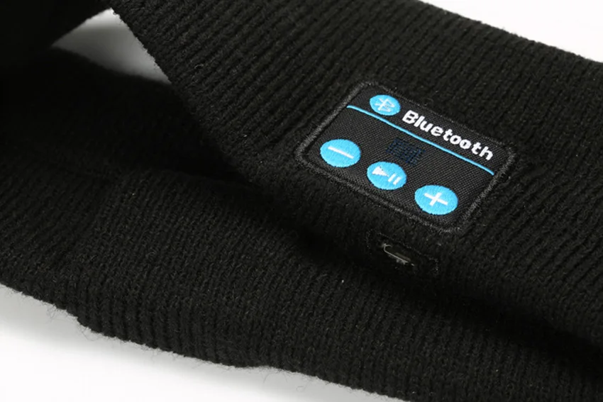Aimitek Bluetooth наушники Беспроводная головная повязка спортивные гарнитуры Йога Hands-free наушники мягкая теплая шапка умный колпачок с микрофоном