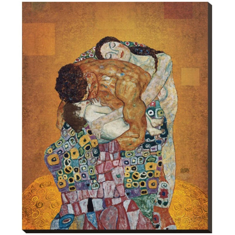 

Husband and Wife Diamond Embroidery Family Love Diamond Painting Cross-Stitch Klimt Painting Artistic Sequins Embroidery Pattern