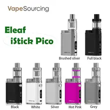 100% Original Istick Pico Electronic Cigarette 75W Firmware Upgradeable 2ml MELO 3 Atomizer Eleaf ISTICK PICO E Cigarete Kit
