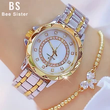Diament kobiety luksusowej marki zegarek 2021 Rhinestone eleganckie panie zegarki złoty zegar zegarki dla kobiet relogio feminino 2020