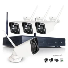 CCTV wifi Беспроводная система 5MP H.265 NVR комплект 4 шт. 5.0MP IR Открытый P2P Wifi IP CCTV безопасности HDCamera система видеонаблюдения Комплект