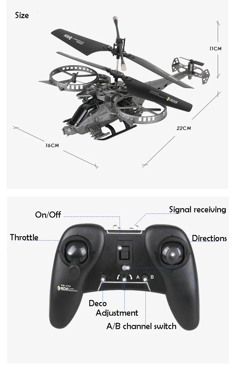 Научно-фантастический вертолет "Аватар", 3,5 каналов, 2,4G, Радиоуправляемый квадрокоптер, Дрон, Радиоуправляемый Электрический самолет, игрушки