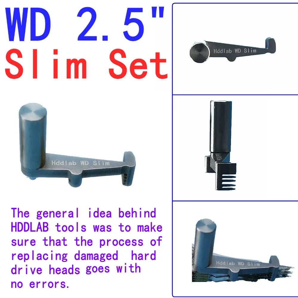 HDDS WD 2,5 "тонкий набор жесткого драйвера магнитная головка сменные инструменты Жесткий диск Набор для восстановления данных для West Digital WD 2,5"