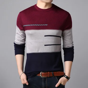

2019 Autumn Winter Sweater New Men's Fashion Casual Sweater Simple Comfortable Young Korean Slim Fit Sweater Men Clothes