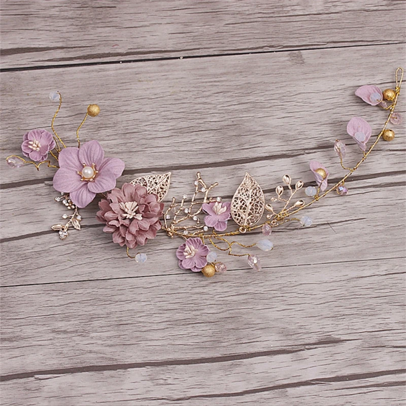 

Bride Headwear Head Band Hair Accessories Wedding Headdress Handmade Tiara Alloy